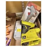 RYOBI GLUE GUN/NOT TESTED / NO BATTERIES AND MORE