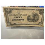 The Japanese government 50 Centavos