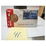 1973 BICENTENNIAL FIRST DAY COVER MEDAL