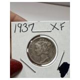 1937 Mercury dime