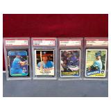 (4) GRADED JIM SUNDBERG CARDS