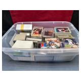 *LG. BOX OF UNSEARCHED SPORTS CARDS IN CONTAINERS