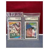 (2) GRADED SPORTS CARDS