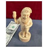 VINTAGE PEERLESS AMBER BEER GNOME SALTSHAKER,