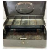 Old metal cash box