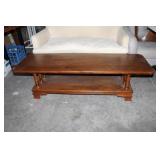 Vintage Wood Coffee Table 16 x 60 x 20