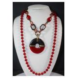 Custome Red Necklaces Bundle