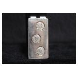 Vintage Anson Stainless Miniature Coins Money Clip