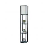 Simple Designs LF1014-BLK 62.5" Modern Etagere Org