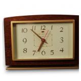 "Candlewick"7H188 Mahogany Brass Clock