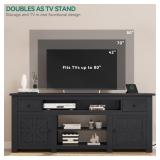 YITAHOME Farmhouse TV Stand 70 Inch, Entertainment