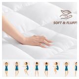 Full Size White Pillow Top Mattress Topper