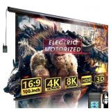 Aoxun 100" Motorized Projector Screen - Indoor and