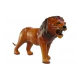 Lion 36" Handmade Leather Animal Statue