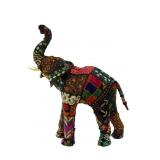 Bip Elephant 18" BL Handmade Colorful Animal Statu