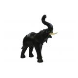 Standing Elephant 30" Handmade Leather Animal Stat