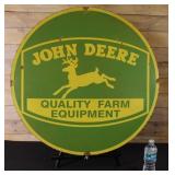 30in John Deere Quality Farm Equipment - Porcelain