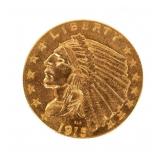 1915 US $2.5 Gold Indian Head Coin