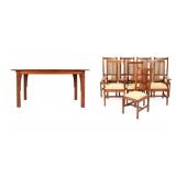 Stickley Dining Table 89-799 and 8 Chairs