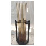 POOL STICK RACK,STEEPLETON  POOL STICKS & MORE