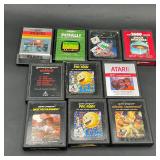 Lot of 10 ATARI Video Game Cartridges