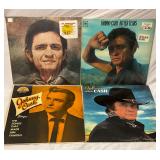 Lot of 4 Johnny Cash LP Record Albums