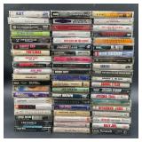 Lot of 60 Cassette Tapes Hard Rock Pop & More