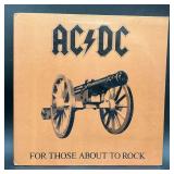 AC/DC "For Those About To Rock" Hard Rock LP