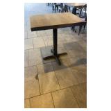 Woodgrain 24 x 30 table with base