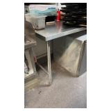 Stainless steel work table 66 x 30 with a 2 inch