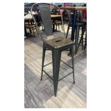 Metal barstools with back