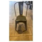 Metal outdoor chairs with back