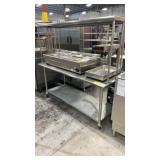 Stainless steel work table with under shelf and