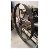 Metal wagon wheel 4 foot diameter