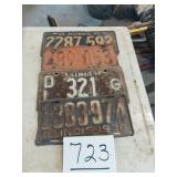 Illinois license plates - 3 - 1950