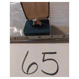 14 kt gold ring, size 7