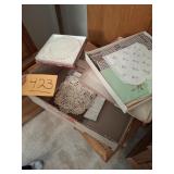 Assorted handkerchiefs and doilies