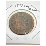 1853 Large Penny