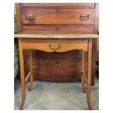 Antique End Table w/ Drawer/ 28"H, 28"W, 20"D