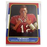 Tom Brady Sports Journal Special Retirement Card