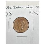 1906 Ind Head Penny BU