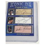 Iconic Ink Lou Gehrig Mickey Mantle Jackie