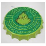 NEW - The Grinch - 12" Metal Hanging Sign