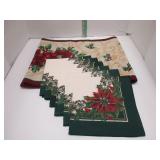 New - Holiday Tablecloth & Cloth Napkins (6)