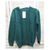 Ladies Dark Green Sweater - Size: Medium