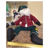 New Christmas Santa doorstop