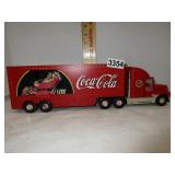 Toy Coca-Cola Santa pack semi, lights up