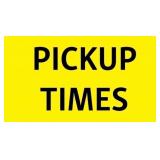 PICK UP TIMES / LATE FEES