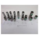 1/4 drive metric sockets 5mm-13mm