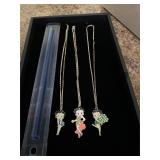 3 Cute Betty Boop necklaces